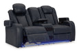 Fyne-Dyme Power Reclining Loveseat with Console - De Avenue Furniture