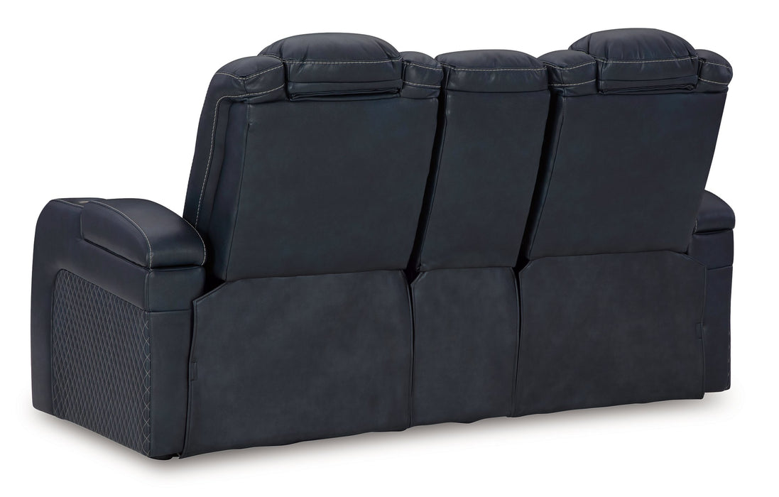 Fyne-Dyme Power Reclining Loveseat with Console - De Avenue Furniture