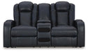 Fyne-Dyme Power Reclining Loveseat with Console - De Avenue Furniture