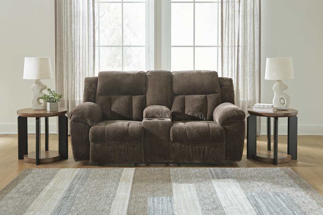 Frohn Reclining Loveseat with Console - De Avenue Furniture