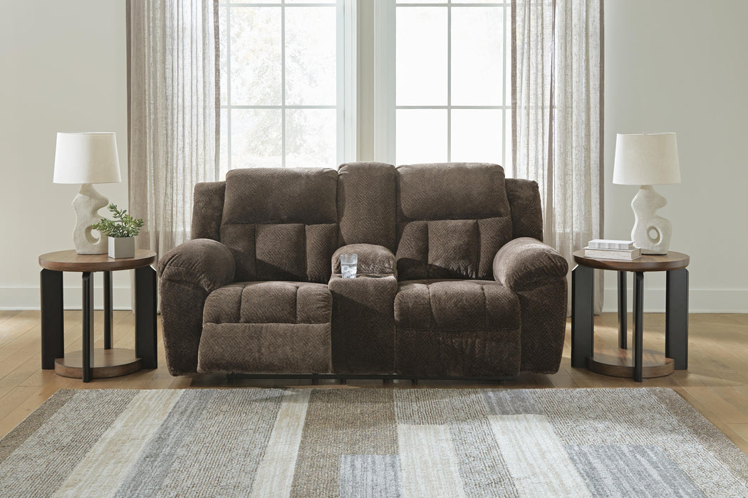Frohn Reclining Loveseat with Console - De Avenue Furniture