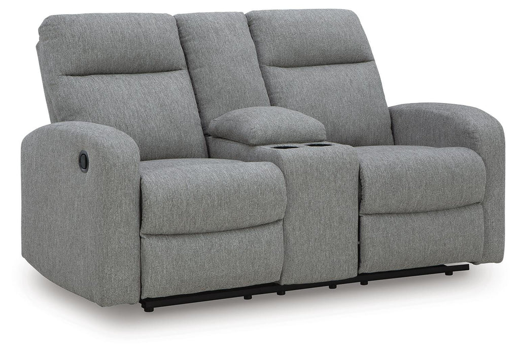 Gauntlet Reclining Loveseat with Console - De Avenue Furniture