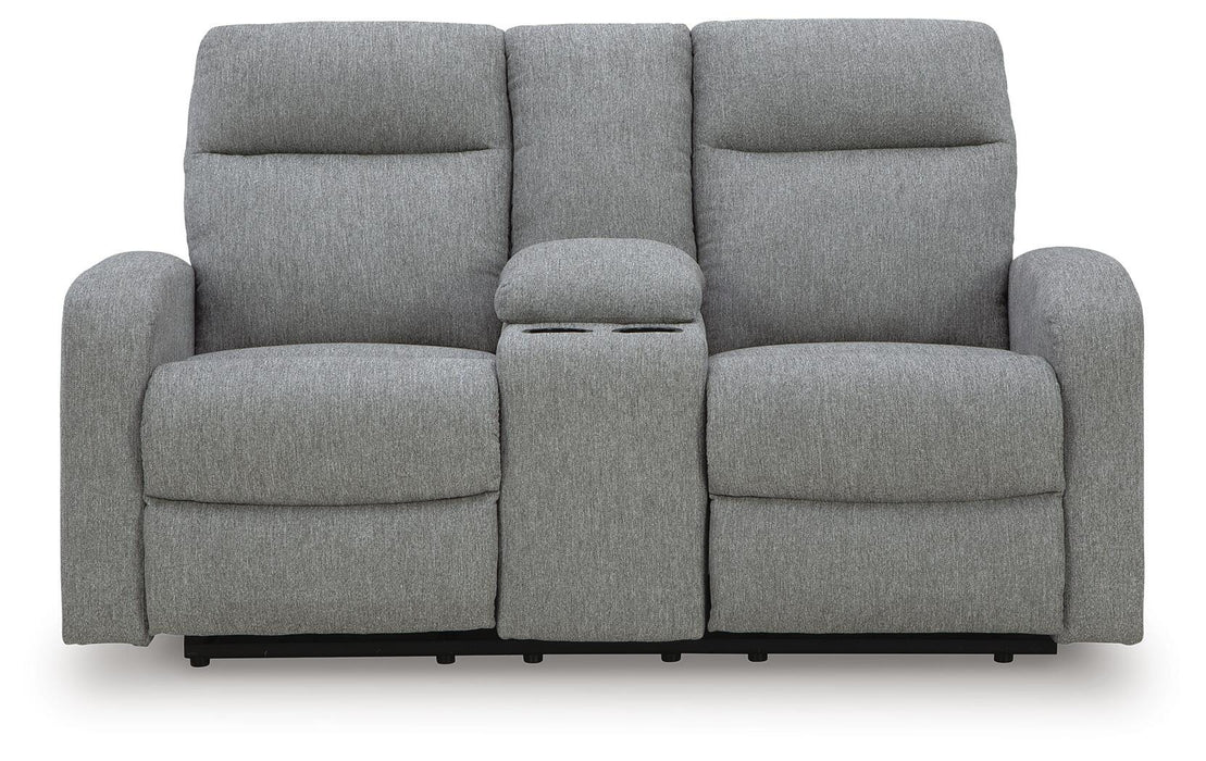 Gauntlet Reclining Loveseat with Console - De Avenue Furniture
