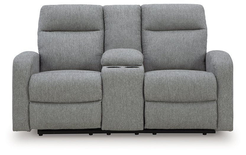 Gauntlet Reclining Loveseat with Console - De Avenue Furniture