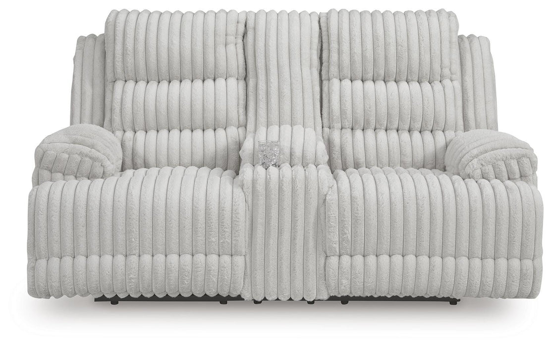 Rhines Falls Power Reclining Loveseat with Console - De Avenue Furniture
