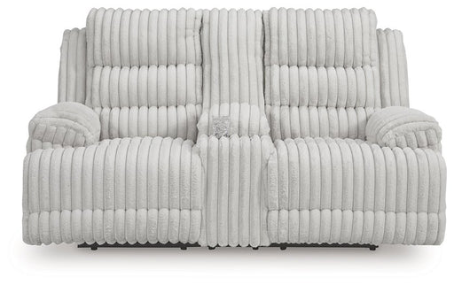 Rhines Falls Power Reclining Loveseat with Console - De Avenue Furniture