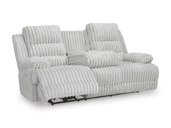 Rhines Falls Power Reclining Sofa with Drop Down Table - De Avenue Furniture
