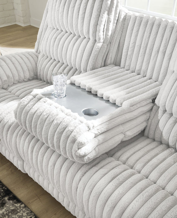 Rhines Falls Power Reclining Sofa with Drop Down Table - De Avenue Furniture