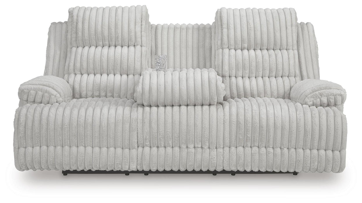 Rhines Falls Power Reclining Sofa with Drop Down Table - De Avenue Furniture