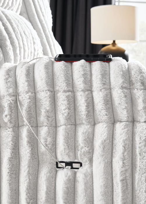 Rhines Falls Power Reclining Sofa with Drop Down Table - De Avenue Furniture