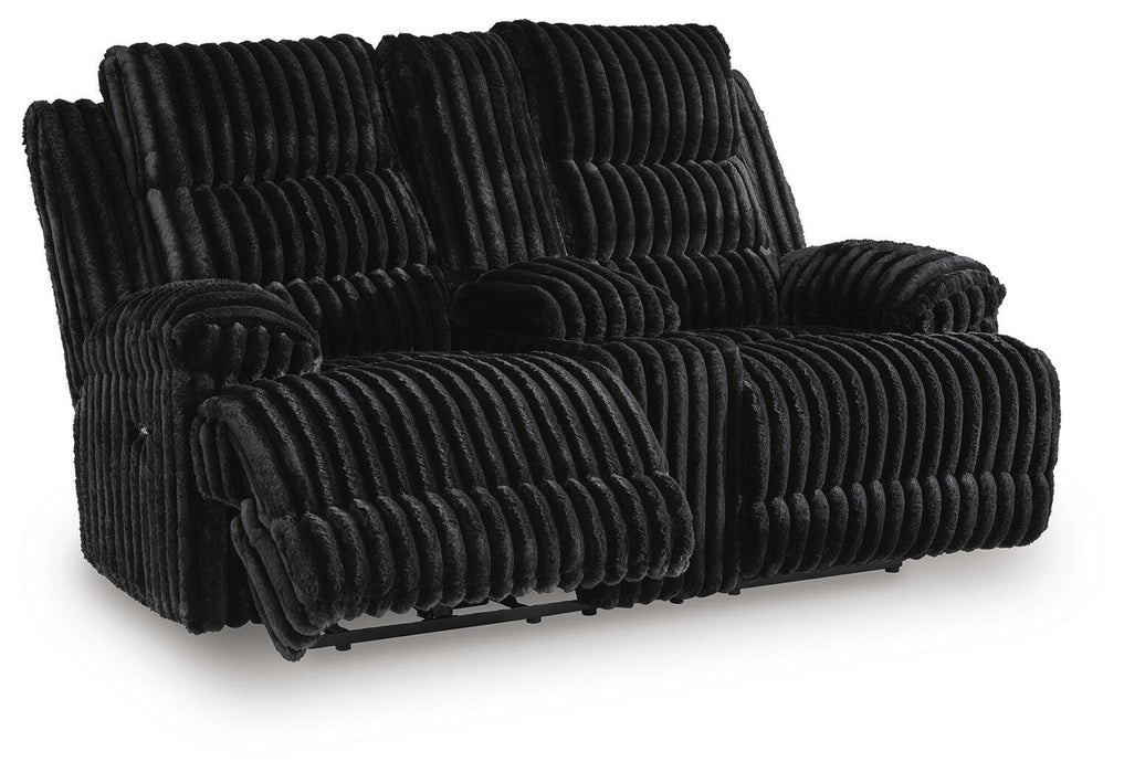 Rhine Falls Reclining Loveseat with Console - De Avenue Furniture