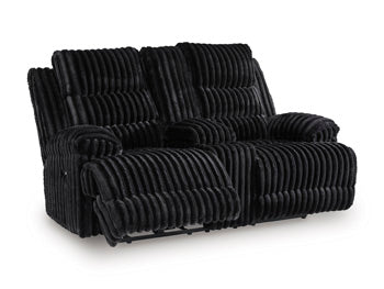 Rhine Falls Reclining Loveseat with Console - De Avenue Furniture