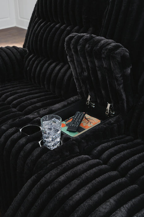 Rhine Falls Reclining Loveseat with Console - De Avenue Furniture