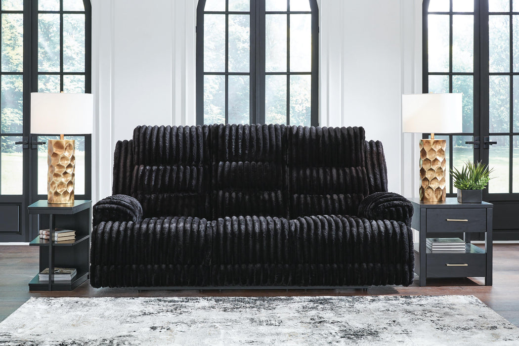 Rhine Falls Power Reclining Sofa with Drop Down Table - De Avenue Furniture