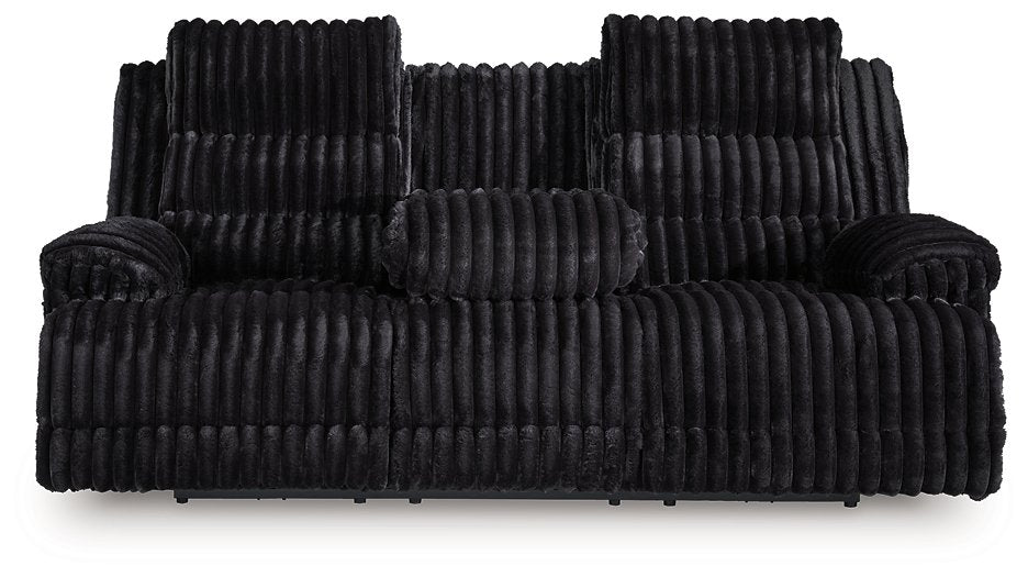 Rhine Falls Power Reclining Sofa with Drop Down Table - De Avenue Furniture