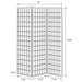 Carrie Three-Panel Room Divider - De Avenue Furniture
