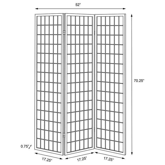 Carrie Three-Panel Room Divider - De Avenue Furniture