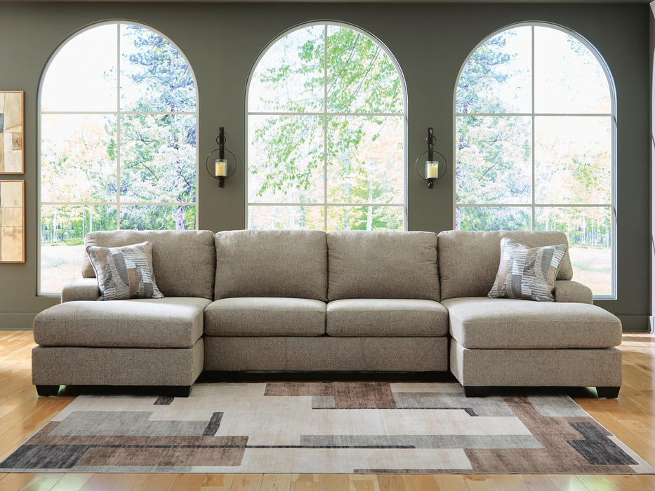 Newellen Sectional with Double Chaise - De Avenue Furniture