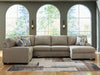 Newellen Sleeper Sectional with Chaise - De Avenue Furniture