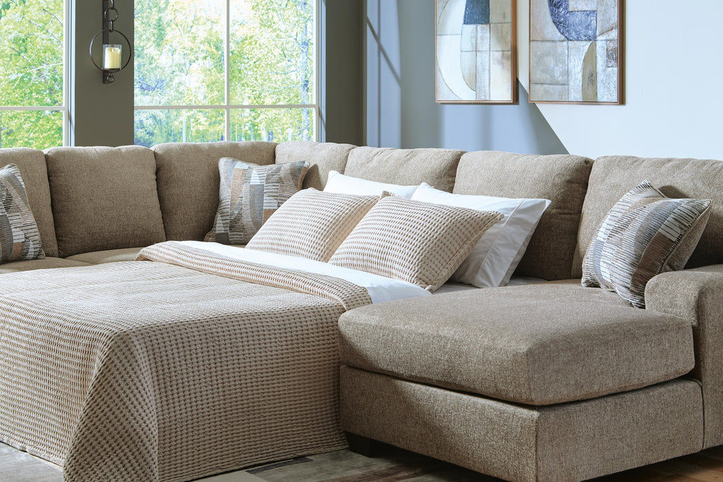 Newellen Sleeper Sectional with Chaise - De Avenue Furniture