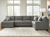 Clarington Sleeper Sectional with Chaise - De Avenue Furniture