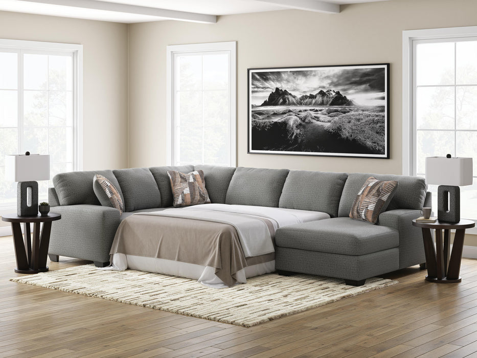 Clarington Sleeper Sectional with Chaise - De Avenue Furniture
