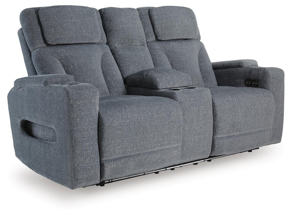 Studio Cave Power Reclining Loveseat with Console - De Avenue Furniture