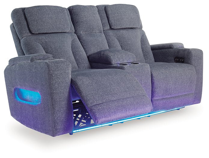 Studio Cave Power Reclining Loveseat with Console - De Avenue Furniture