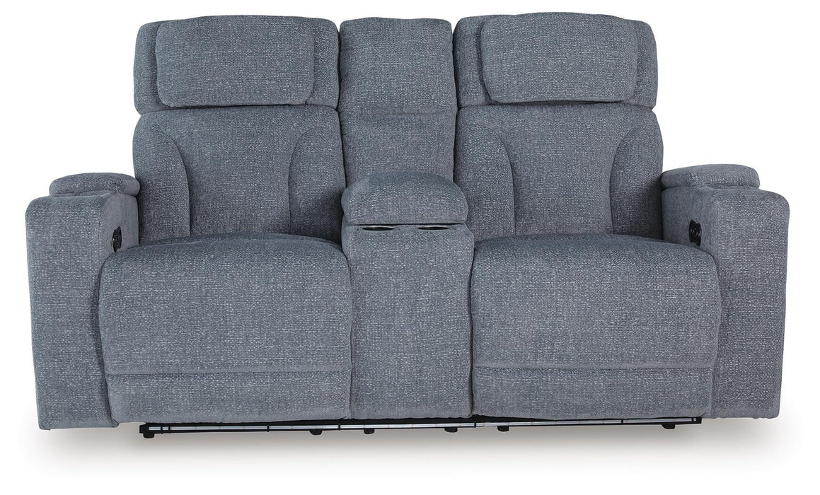 Studio Cave Power Reclining Loveseat with Console - De Avenue Furniture
