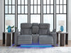 Studio Cave Power Reclining Loveseat with Console - De Avenue Furniture