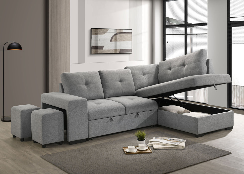 Roanne Pull-Out Sleeper Sectional Sofa - De Avenue Furniture