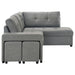 Roanne Pull-Out Sleeper Sectional Sofa - De Avenue Furniture