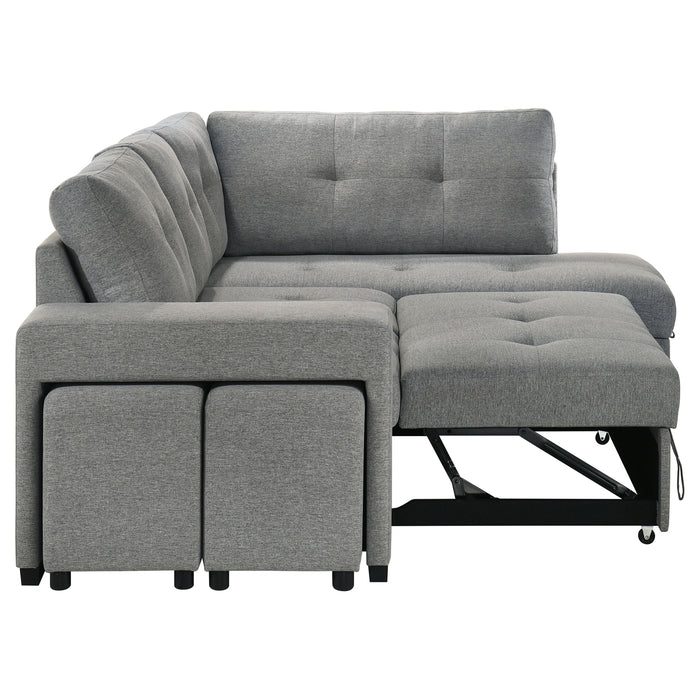 Roanne Pull-Out Sleeper Sectional Sofa - De Avenue Furniture
