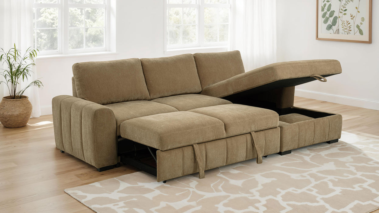 Pastrana Pull-Out Sleeper Sectional Sofa - De Avenue Furniture