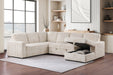 Devonshire Pull-Out Sleeper Sectional Sofa - De Avenue Furniture