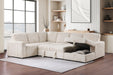 Devonshire Pull-Out Sleeper Sectional Sofa - De Avenue Furniture