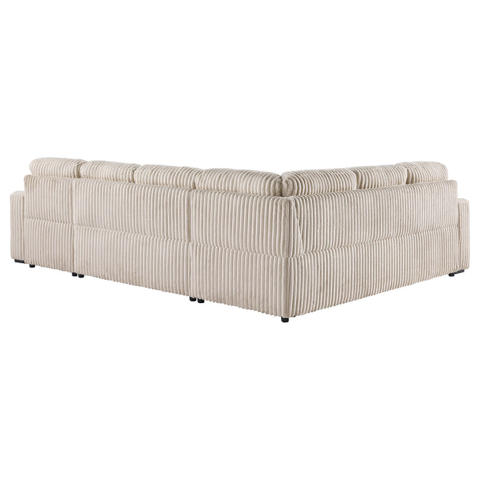 Devonshire Pull-Out Sleeper Sectional Sofa - De Avenue Furniture