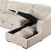 Devonshire Pull-Out Sleeper Sectional Sofa - De Avenue Furniture