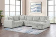 Devonshire Pull-Out Sleeper Sectional Sofa - De Avenue Furniture