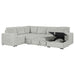Devonshire Pull-Out Sleeper Sectional Sofa - De Avenue Furniture