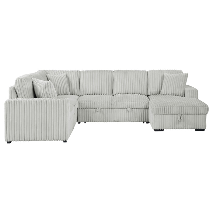 Devonshire Pull-Out Sleeper Sectional Sofa - De Avenue Furniture