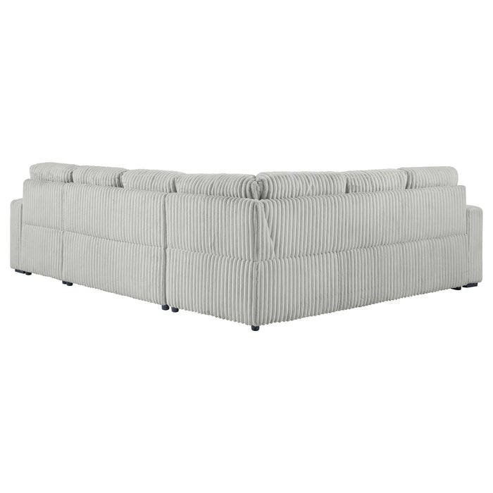 Devonshire Pull-Out Sleeper Sectional Sofa - De Avenue Furniture