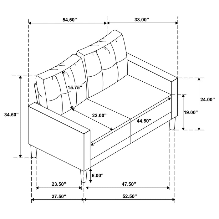 Bowen II Loveseat - De Avenue Furniture