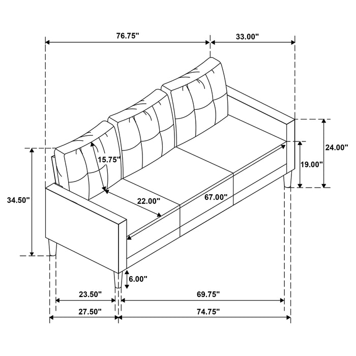 Bowen II Sofa Set - De Avenue Furniture