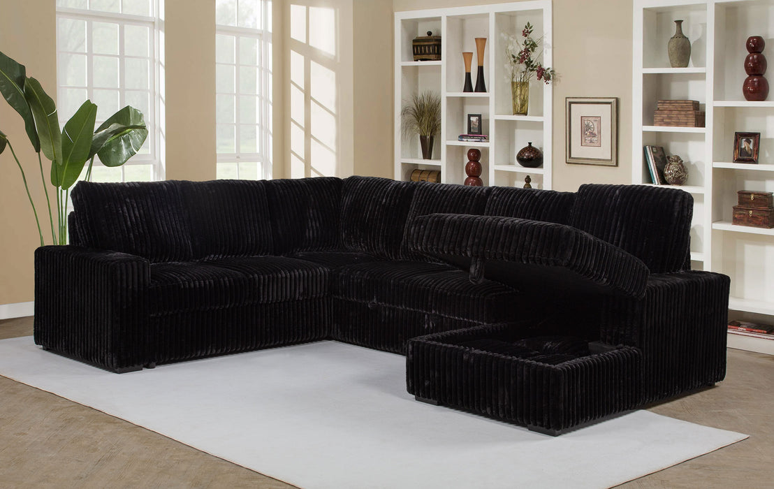 Devonshire Pull-Out Sleeper Sectional Sofa - De Avenue Furniture