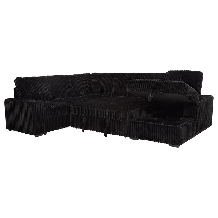 Devonshire Pull-Out Sleeper Sectional Sofa - De Avenue Furniture