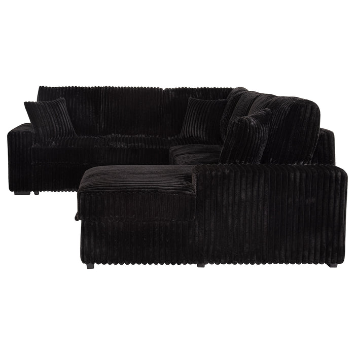 Devonshire Pull-Out Sleeper Sectional Sofa - De Avenue Furniture