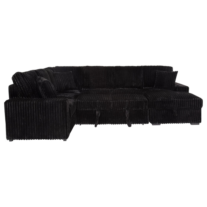 Devonshire Pull-Out Sleeper Sectional Sofa - De Avenue Furniture