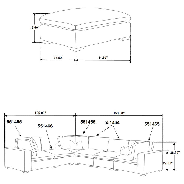 Lakeview Modular Sectional Sofa - De Avenue Furniture
