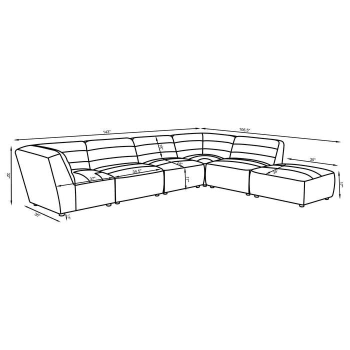 Sunny Modular Sectional Sofa - De Avenue Furniture